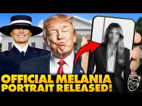 You are currently viewing Melania’s Official Portrait Sparks Controversy with Hidden Message