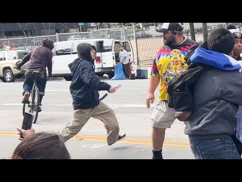 You are currently viewing Chaos Erupts as Anti-ICE Protests Take a Dark Turn in LA