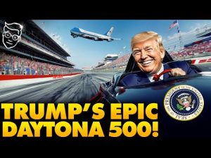 Read more about the article Trump Steals Daytona Show with Air Force One Flyover and Laps